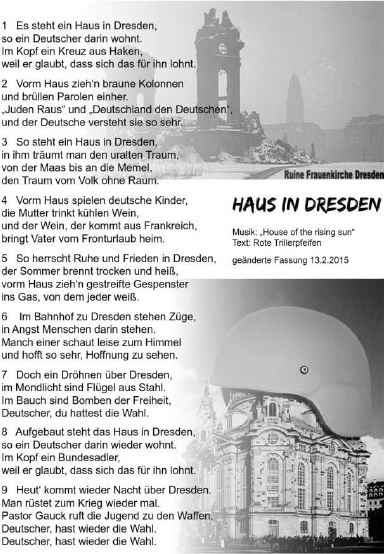 Zum 13. Februar 2015 in Dresden